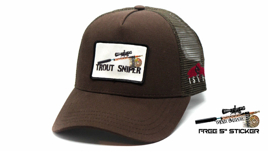 Trout Sniper Trucker Hat - Artist Adem Canchola