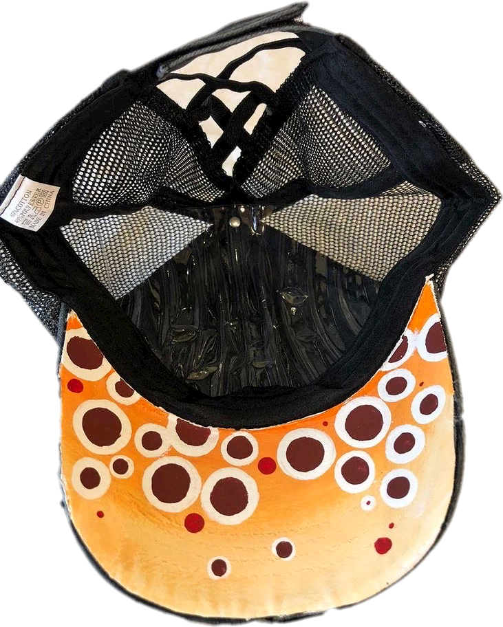 Brown Trout- Black- Lady Angler Lentz Custom Hat