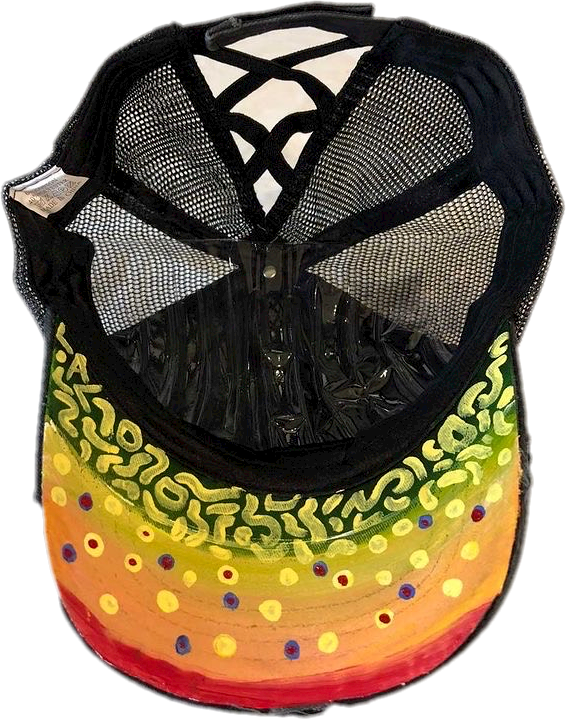 Brook Trout- Black- Lady Angler Lentz Custom Hat